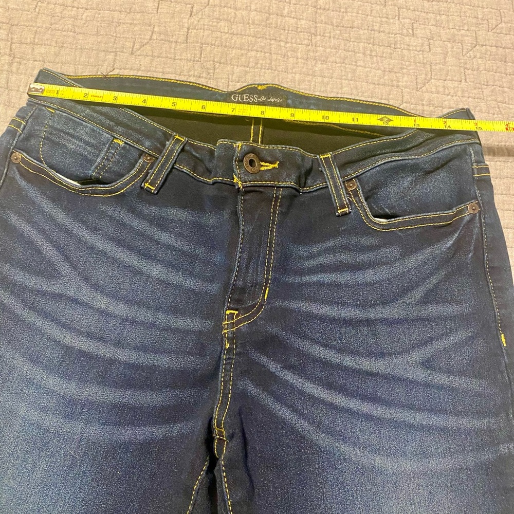 Guess Dark Blue Straight Leg Jeans - Picture 4 of 5